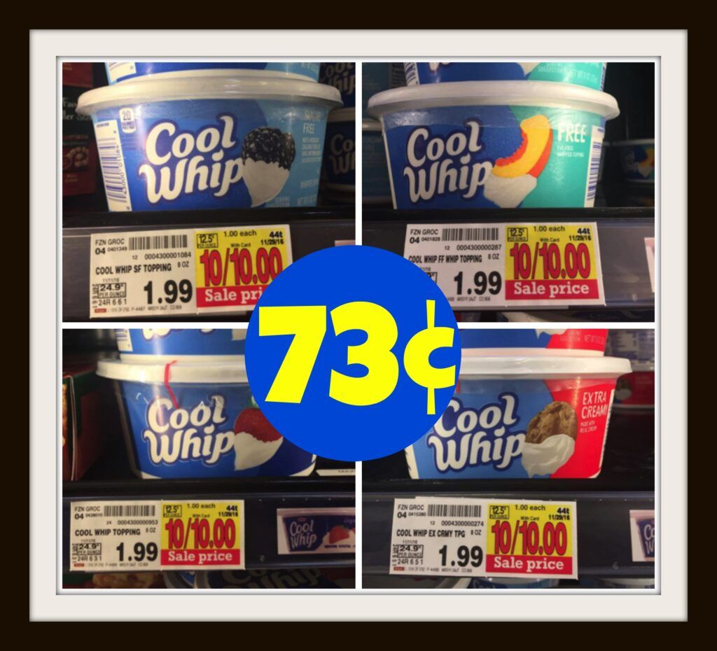 NEW Cool Whip Coupon + Kroger Sale = ONLY $0.73 each! - Kroger Krazy