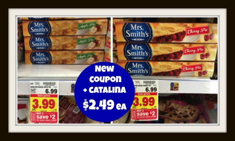 NEW Mrs. Smith's Pie Coupon + Catalina Kroger Deal!! Now ONLY $2.49 ...