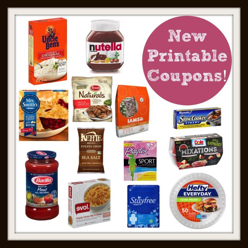 New Printable Coupons! Nutella, Tyson, Iams, Reynolds &amp; Much MORE ...