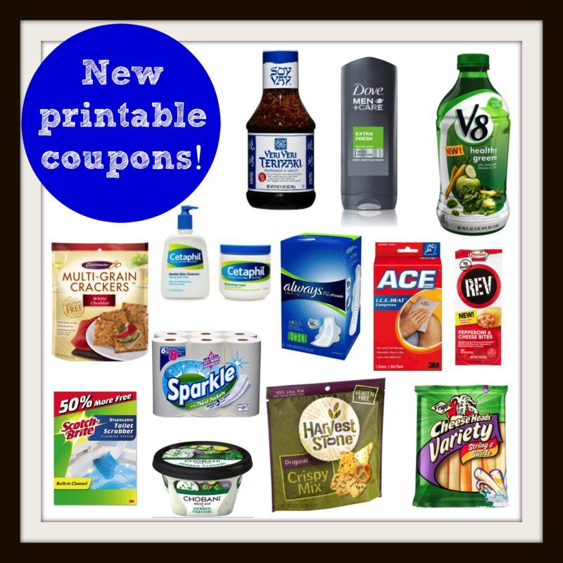 New Printable Coupons! Dove, Sparkle, Soy Vay, Frigo, Always AND SO ...