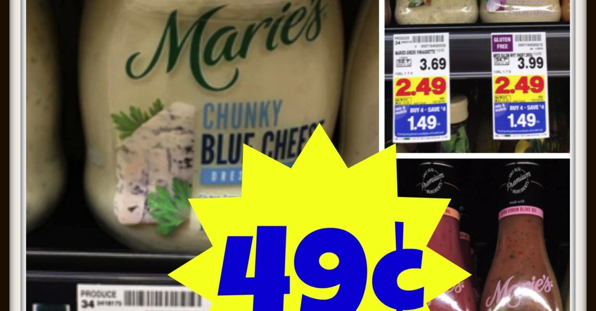 Marie's Salad Dressing ONLY 49¢ in the Kroger Mega Event! - Kroger Krazy