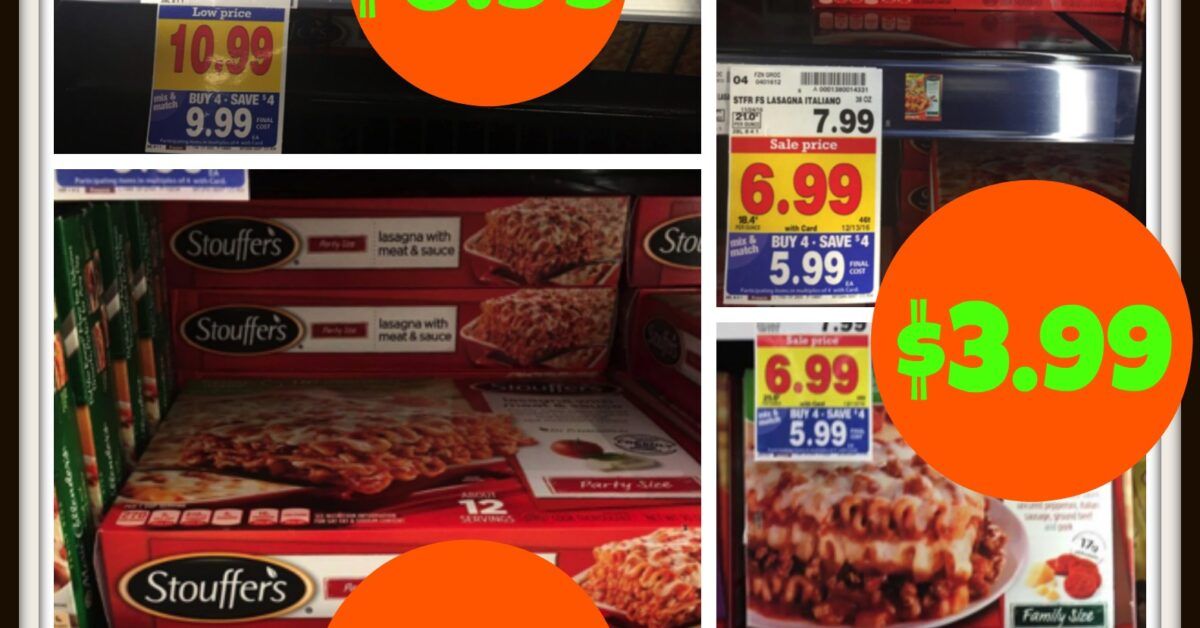 RARE Stouffer's Coupons + Last Chance Kroger Mega Event Deal Scenarios ...