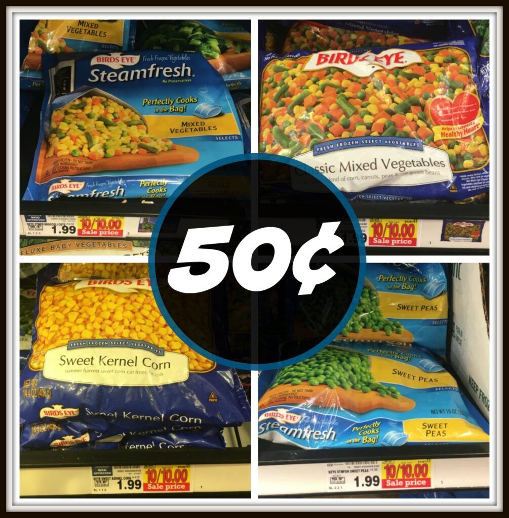 Birds Eye Frozen Vegetables ONLY 50¢ at Kroger! - Kroger Krazy
