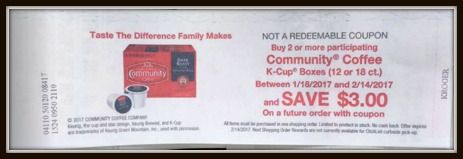 community coffee catalina printout