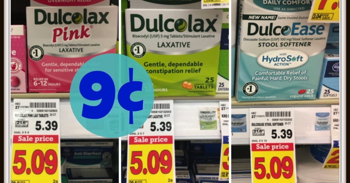 BIG FAT $5.00 DulcoEase/Dulcolax Coupon = JUST 9¢ at Kroger!! - Kroger ...