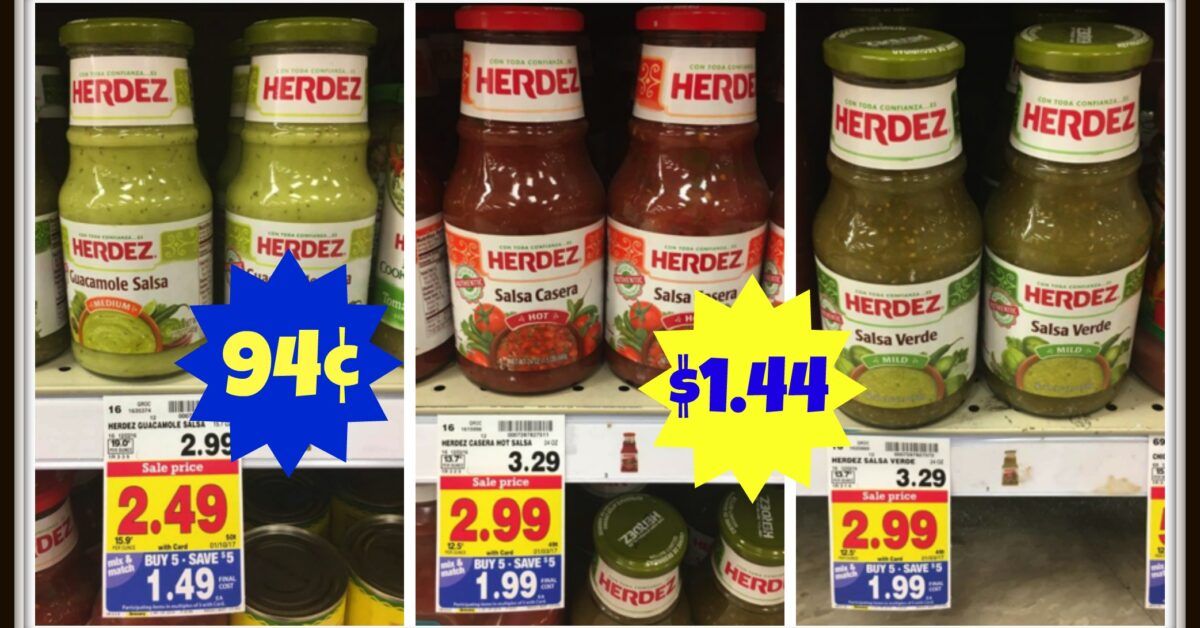 NEW Herdez Salsa Coupon = as low as 94¢ During Kroger Mega Event ...