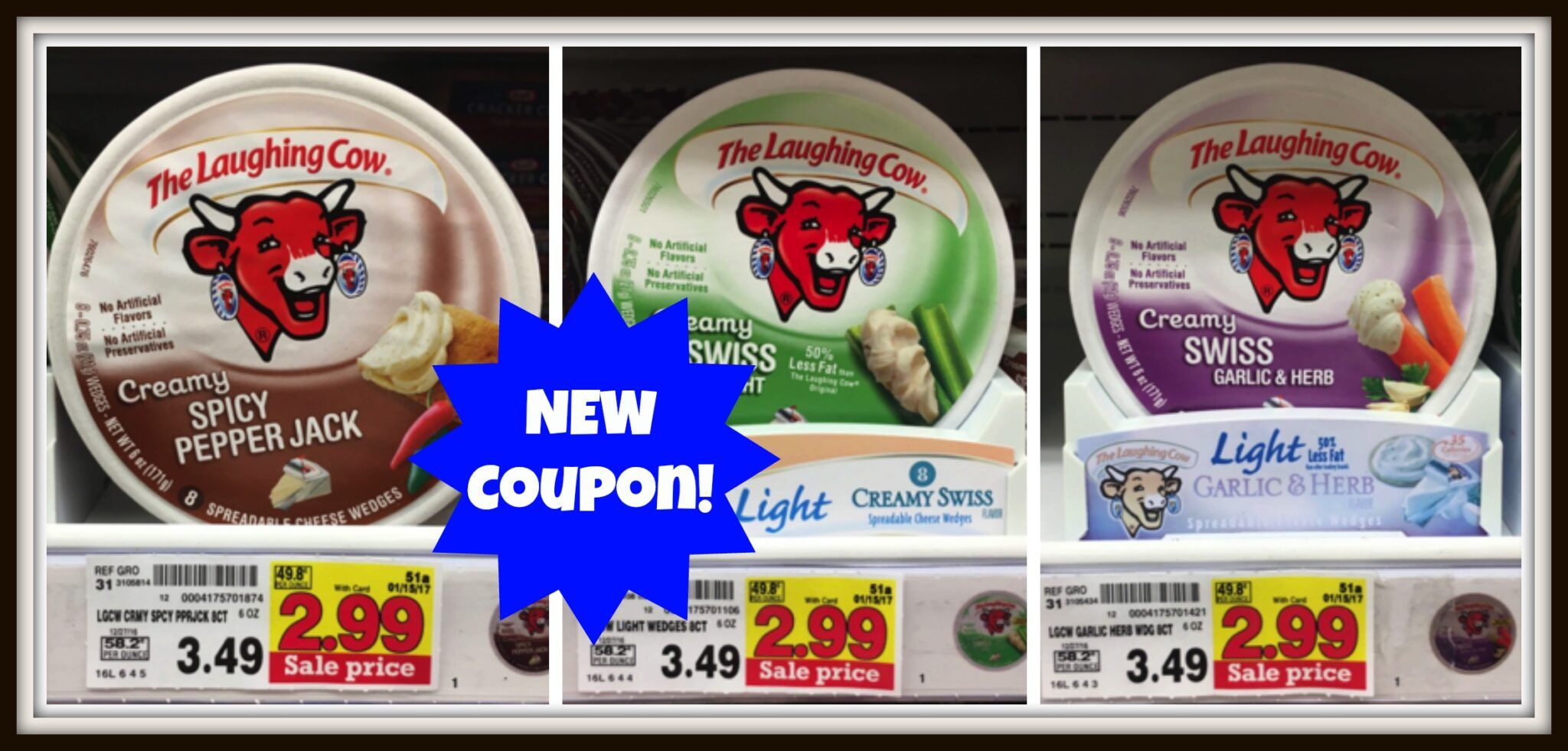 NEW The Laughing Cow Coupon = Wedges for Just $2.24 at Kroger ...