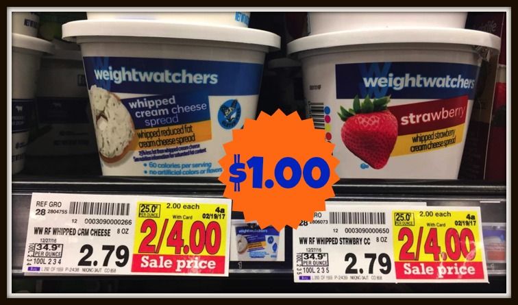 weight watchers cream cheese