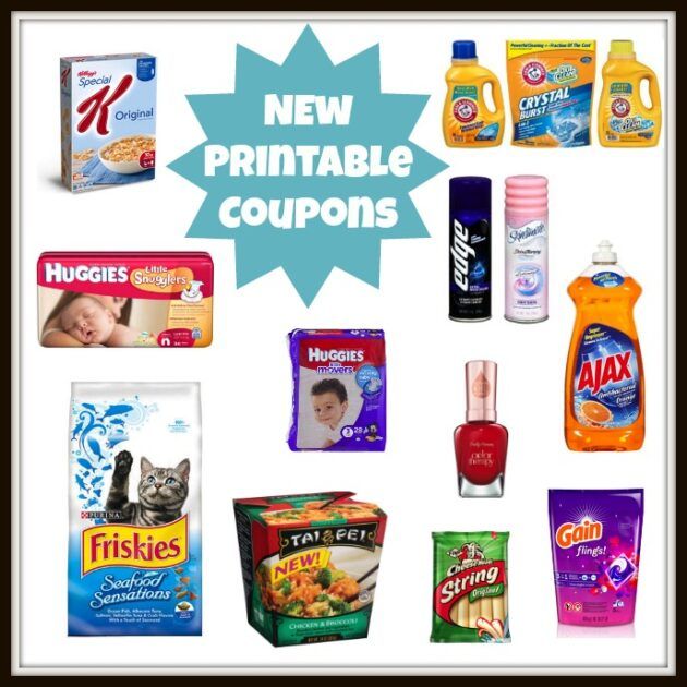 New Printable Coupons! Arm &amp; Hammer, Gain, Frigo, Huggies AND MORE ...