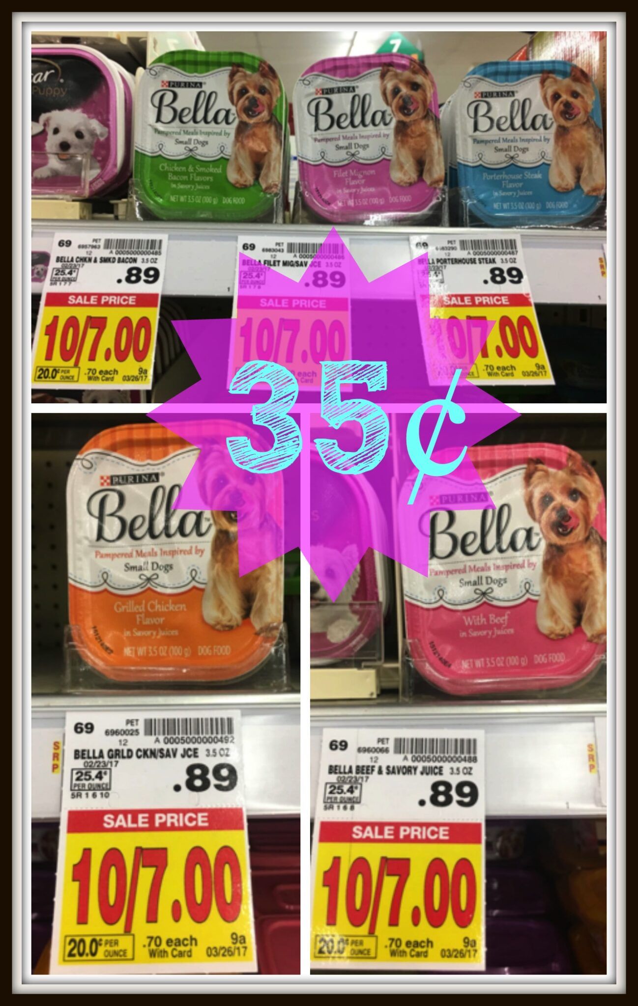 Purina Bella Dog Food JUST 35¢ each at Kroger!! (Reg Price 89 ...