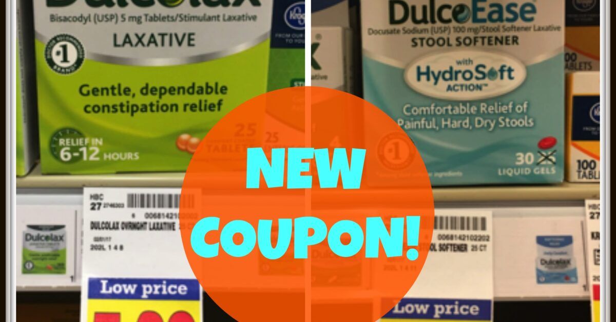 NEW DulcoEase and Dulcolax Coupon = Great Kroger Deal! - Kroger Krazy