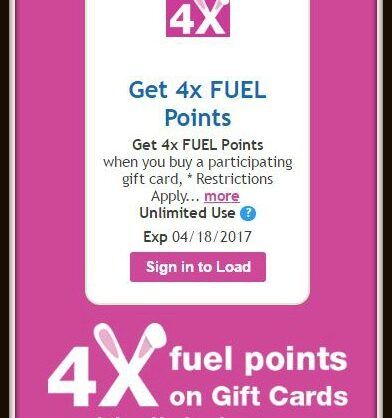 4X Fuel Points at Kroger (Must Download Coupon) - Kroger Krazy