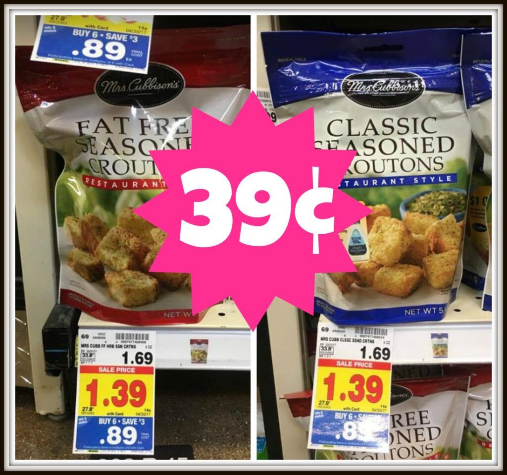Mrs. Cubbison's Croutons ONLY $0.39 with Kroger Mega Sale! - Kroger Krazy
