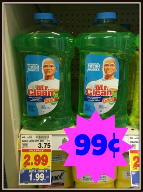 Mr. Clean with Gain as low as $0.99 with Kroger Mega Event!! - Kroger Krazy