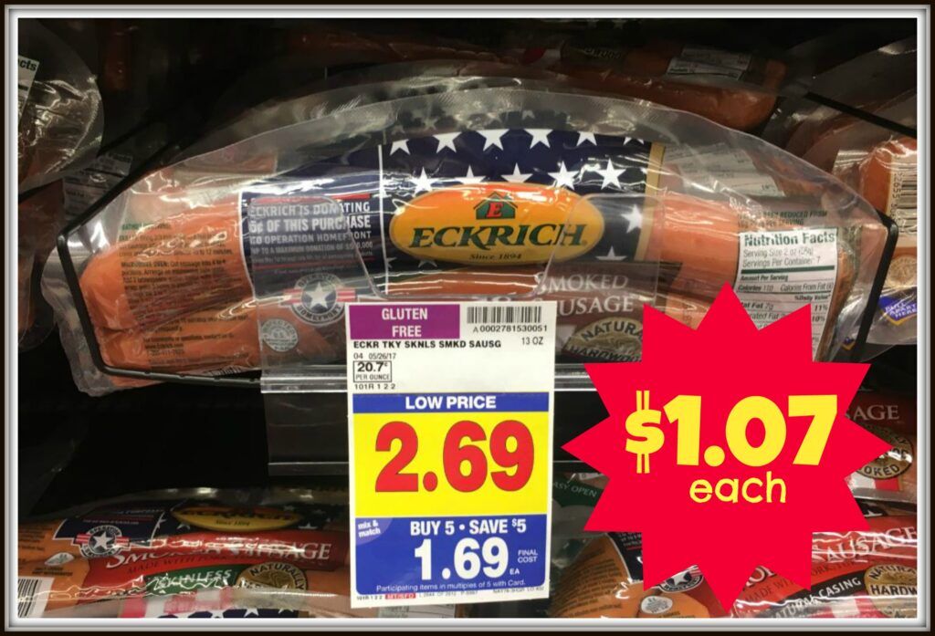 NEW Eckrich Coupon | Smoked Sausage for $1.07 at Kroger!! - Kroger Krazy