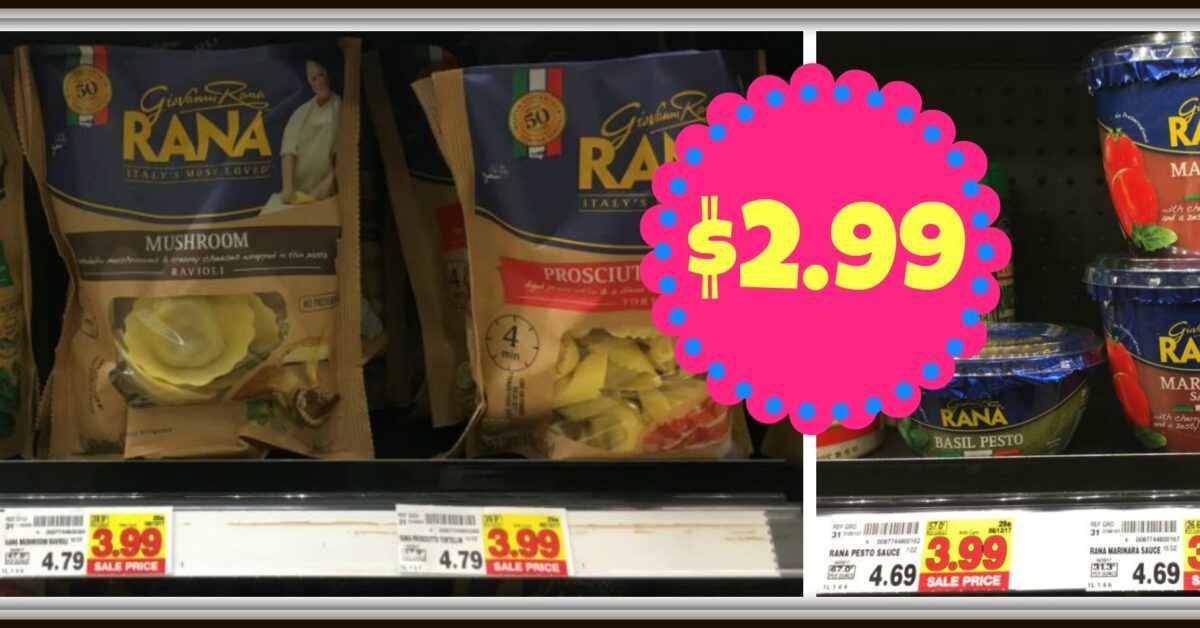 NEW Giovanni Rana Coupons |Pasta and Sauce ONLY $2.99 at Kroger ...