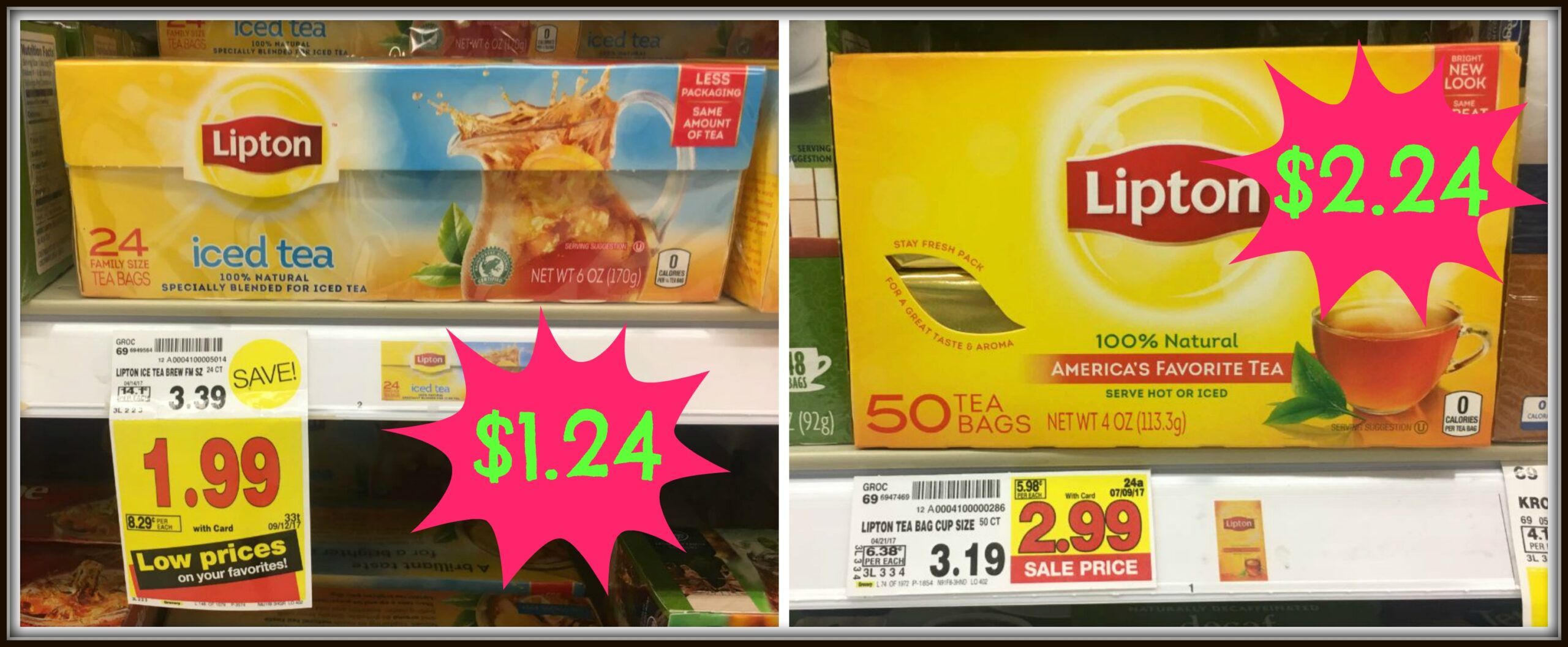 Lipton Tea Bags as low as $1.24 at Kroger! - Kroger Krazy