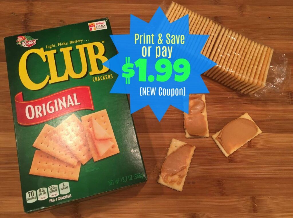 NEW Keebler Coupon | Club Crackers ONLY $1.99 at Kroger (or print ...