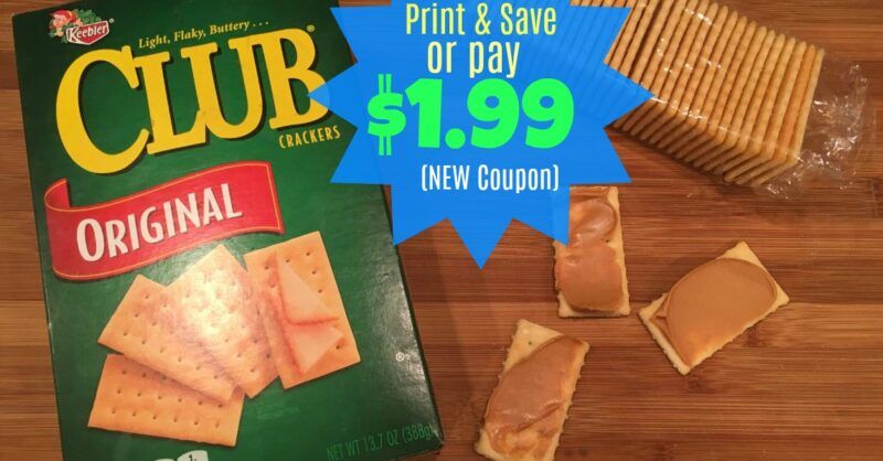 NEW Keebler Coupon | Club Crackers ONLY $1.99 at Kroger (or print ...