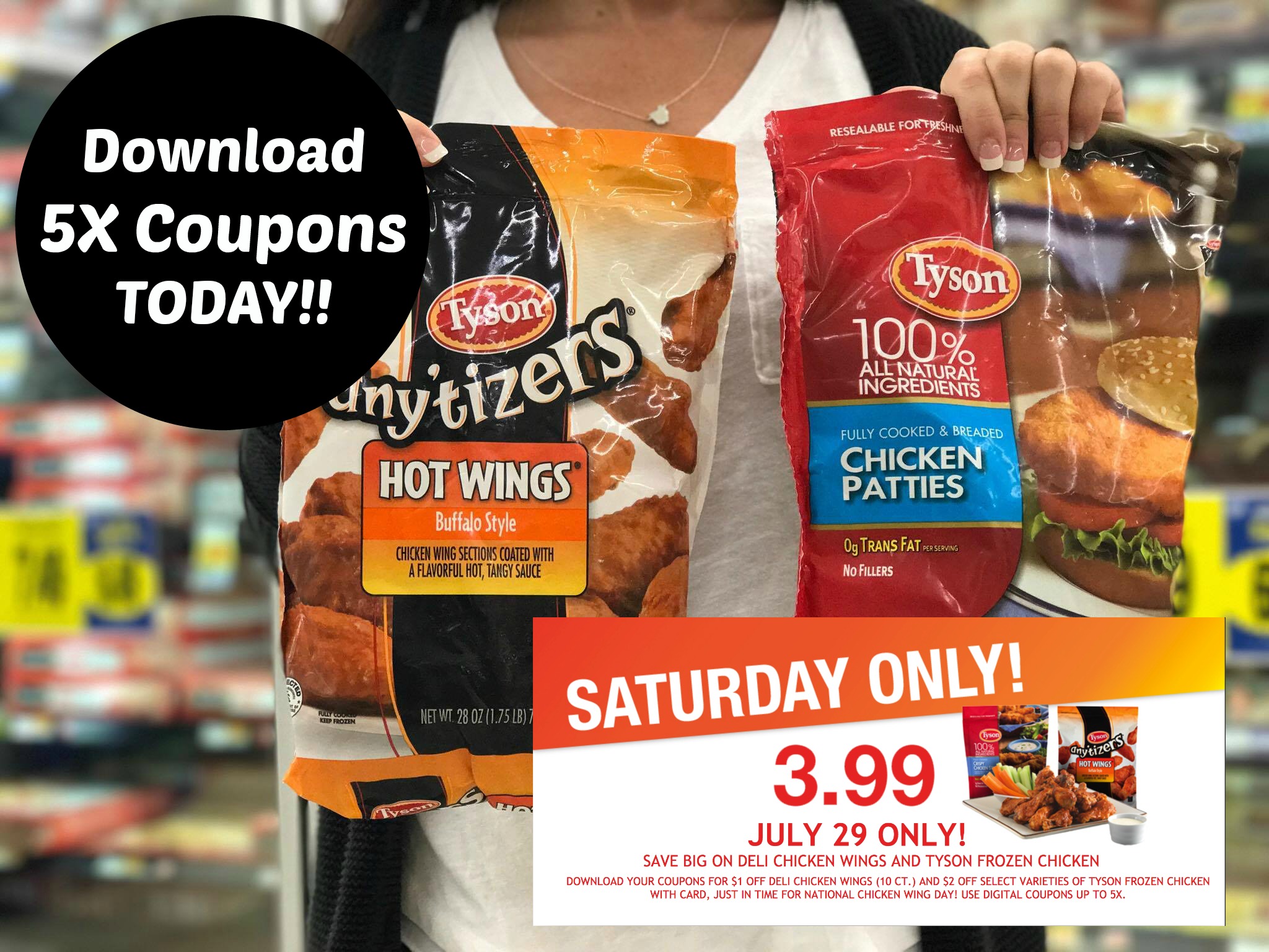 Tyson One Day 5X Coupons | Frozen Chicken and Chicken ...
