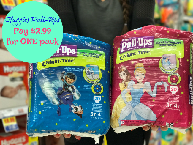 NEW Pull-Ups Coupon  Night Time Pack as low as $2.99 at Kroger