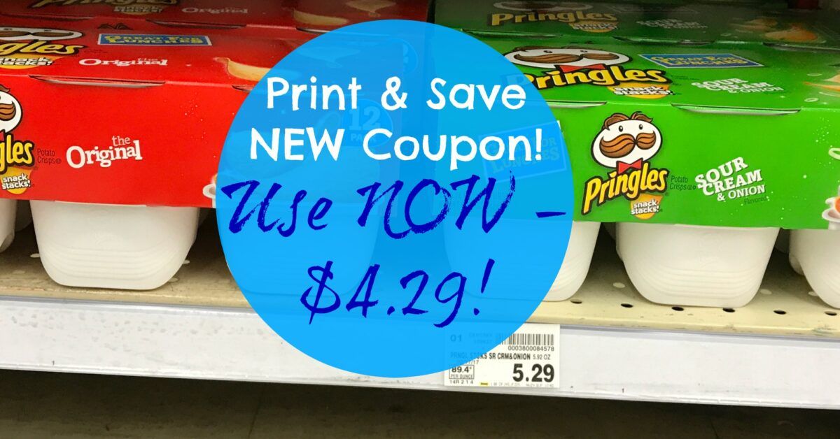 Print &amp; Save NEW Pringles Snack Pack Coupon for Kroger Sale! - Kroger Krazy