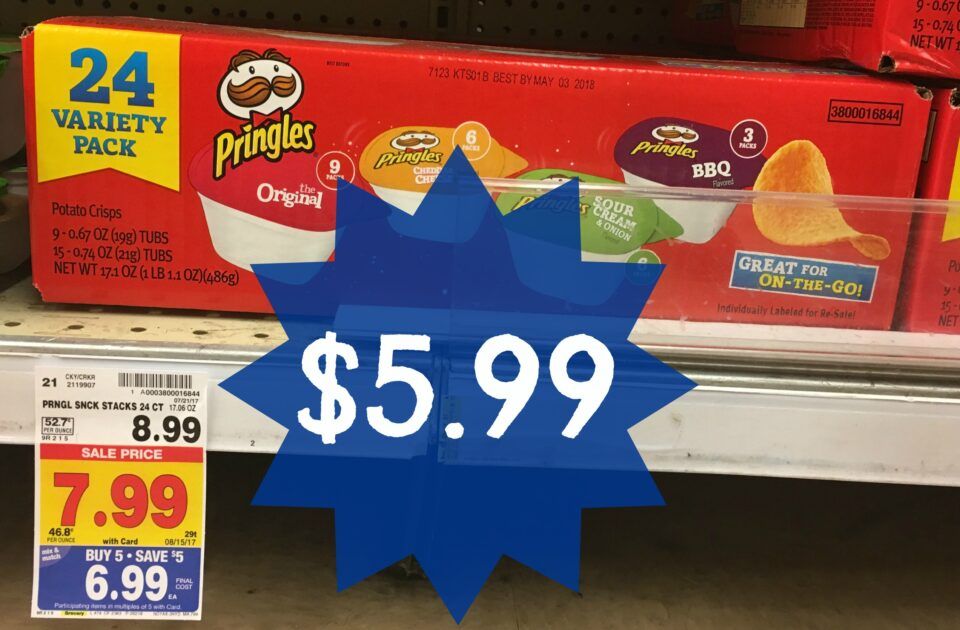 Print &amp; Save NEW Pringles Snack Pack Coupon for Kroger Sale! - Kroger Krazy