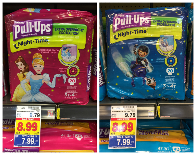 NEW Pull-Ups Coupon  Night Time Pack as low as $2.99 at Kroger