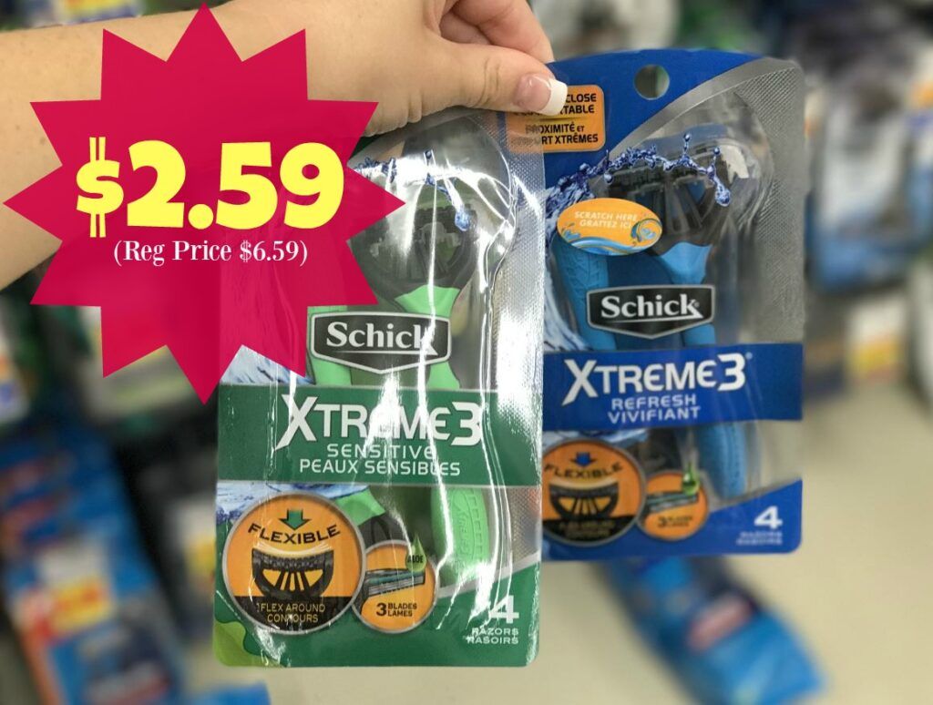 NEW Schick Razor Coupon | Xtreme3 Disposable Razors as low as $2.59 ...