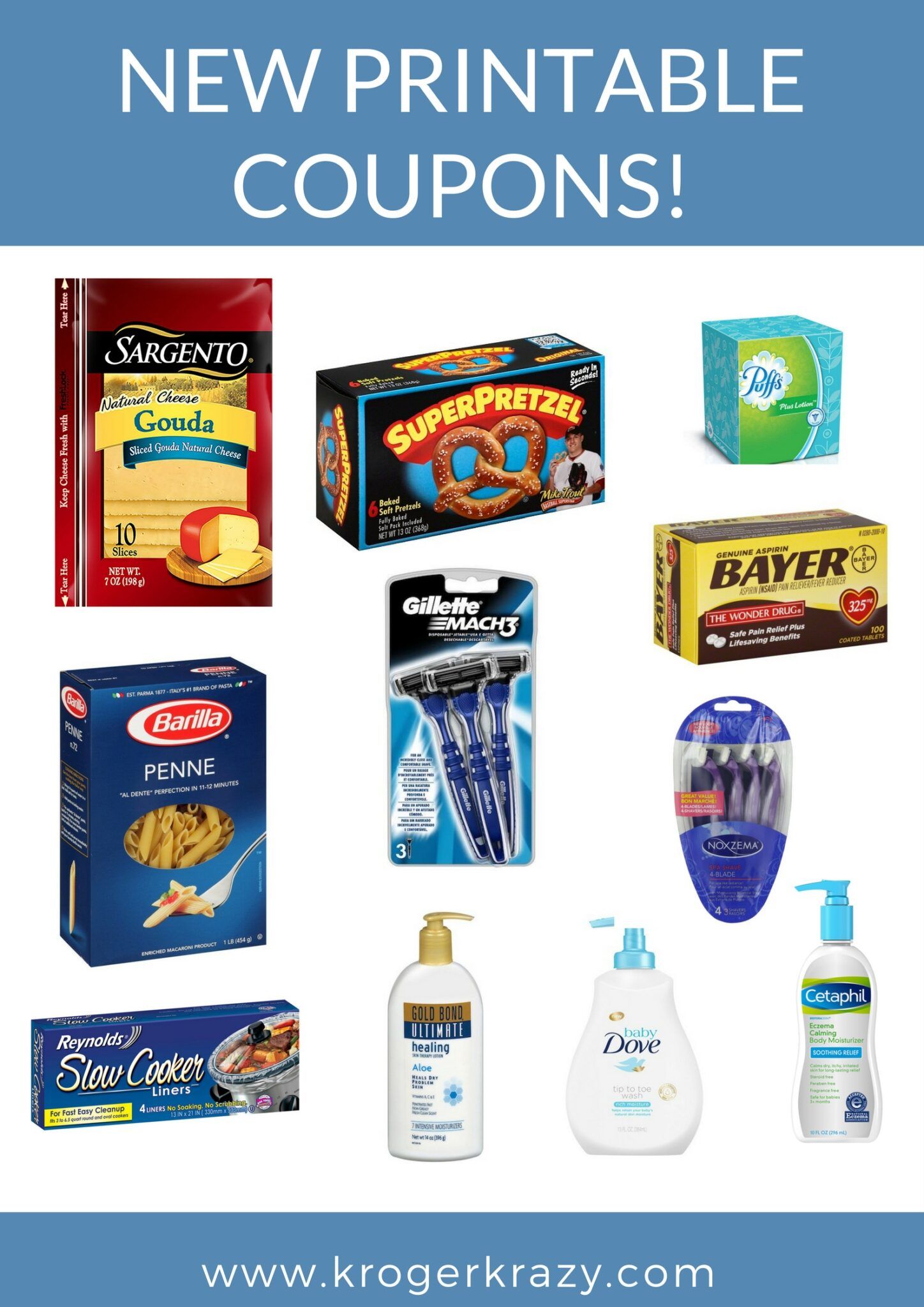 New Printable Coupons! Sargento, Neutrogena, Barilla, Baby Dove AND ...
