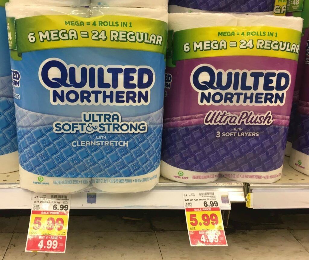 Quilted Northern Toilet Paper as low as 3.99 with Kroger Mega Event