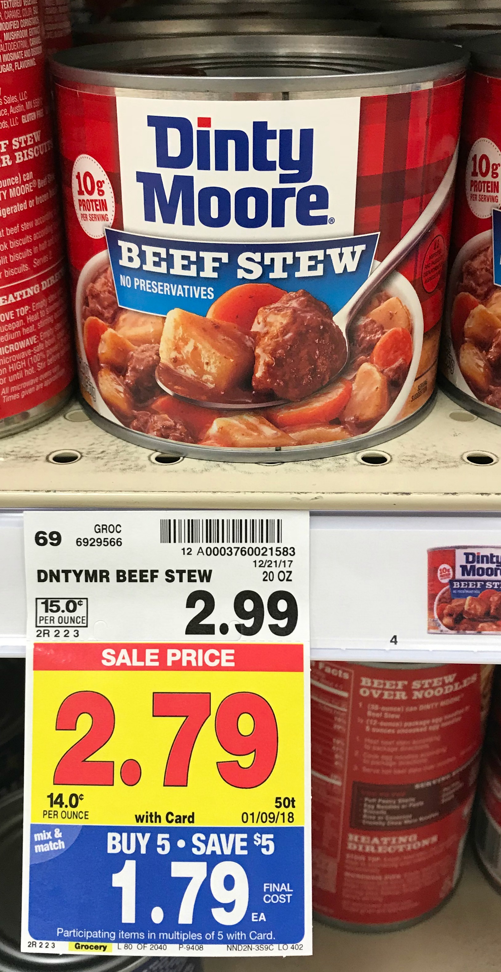 Dinty Moore Beef Stew ONLY $1.29 with Kroger Mega Event (Reg $2.99)!! | Kroger Krazy