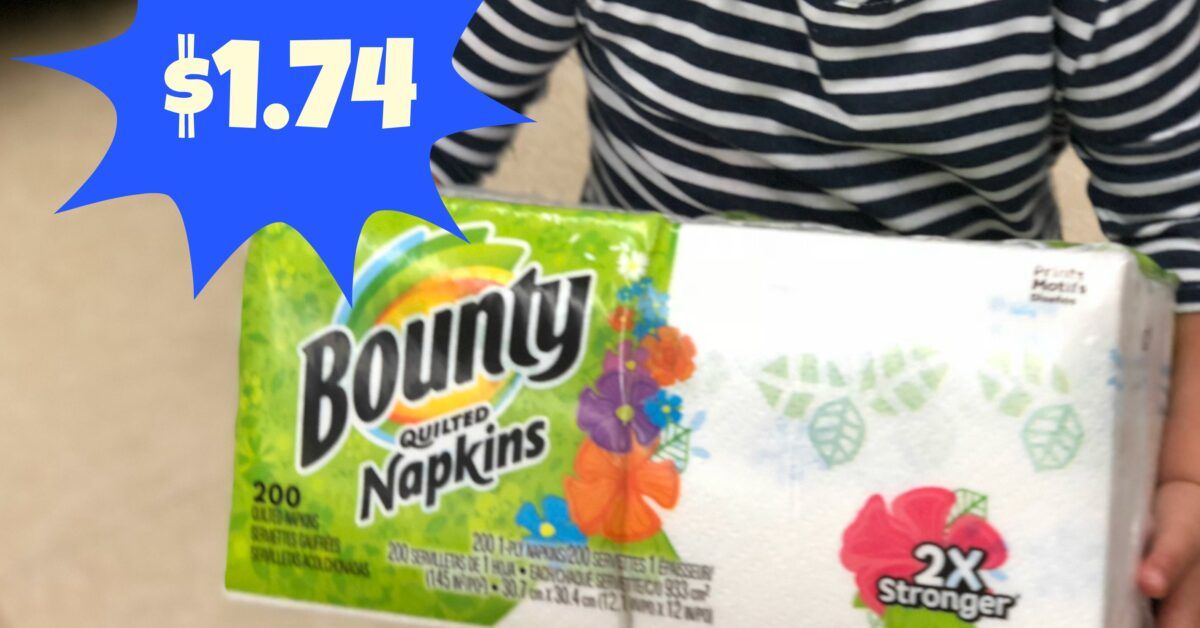 Bounty Napkins ONLY $1.74 with Kroger Mega Event (200 ct)!! - Kroger Krazy