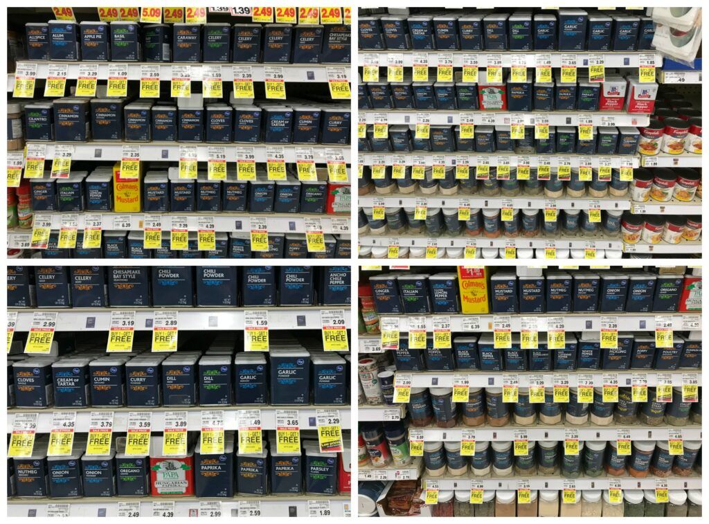 Kroger Spices Most Of Them 50 Off Or B1g1 Free At Kroger Varies By