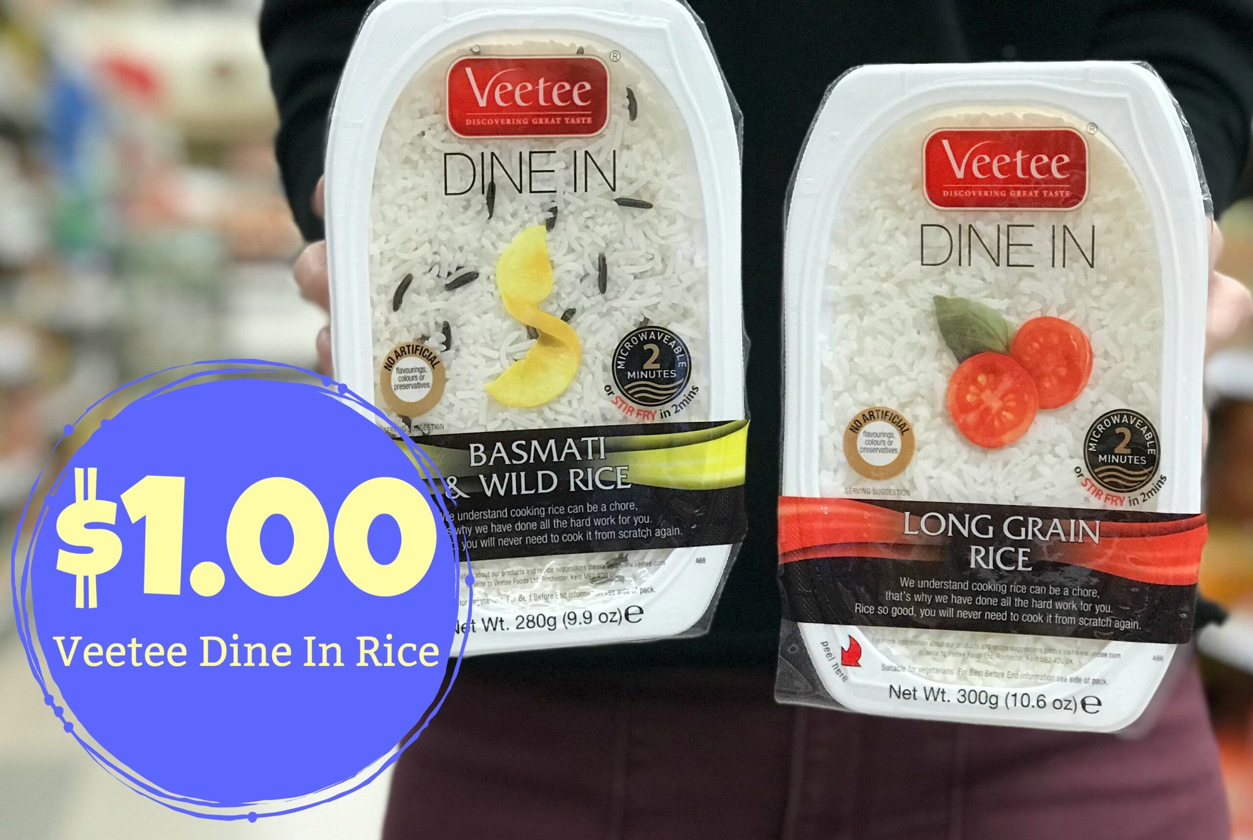 Veetee Dine In Rice ONLY $1.00 each at Kroger!! - Kroger Krazy