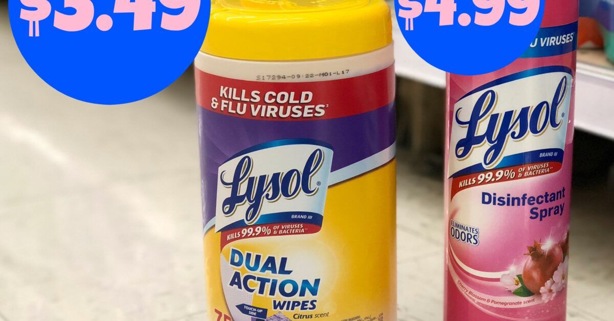 NEW Lysol Coupons | Great Deals on Disinfecting Wipes, Disinfectant ...