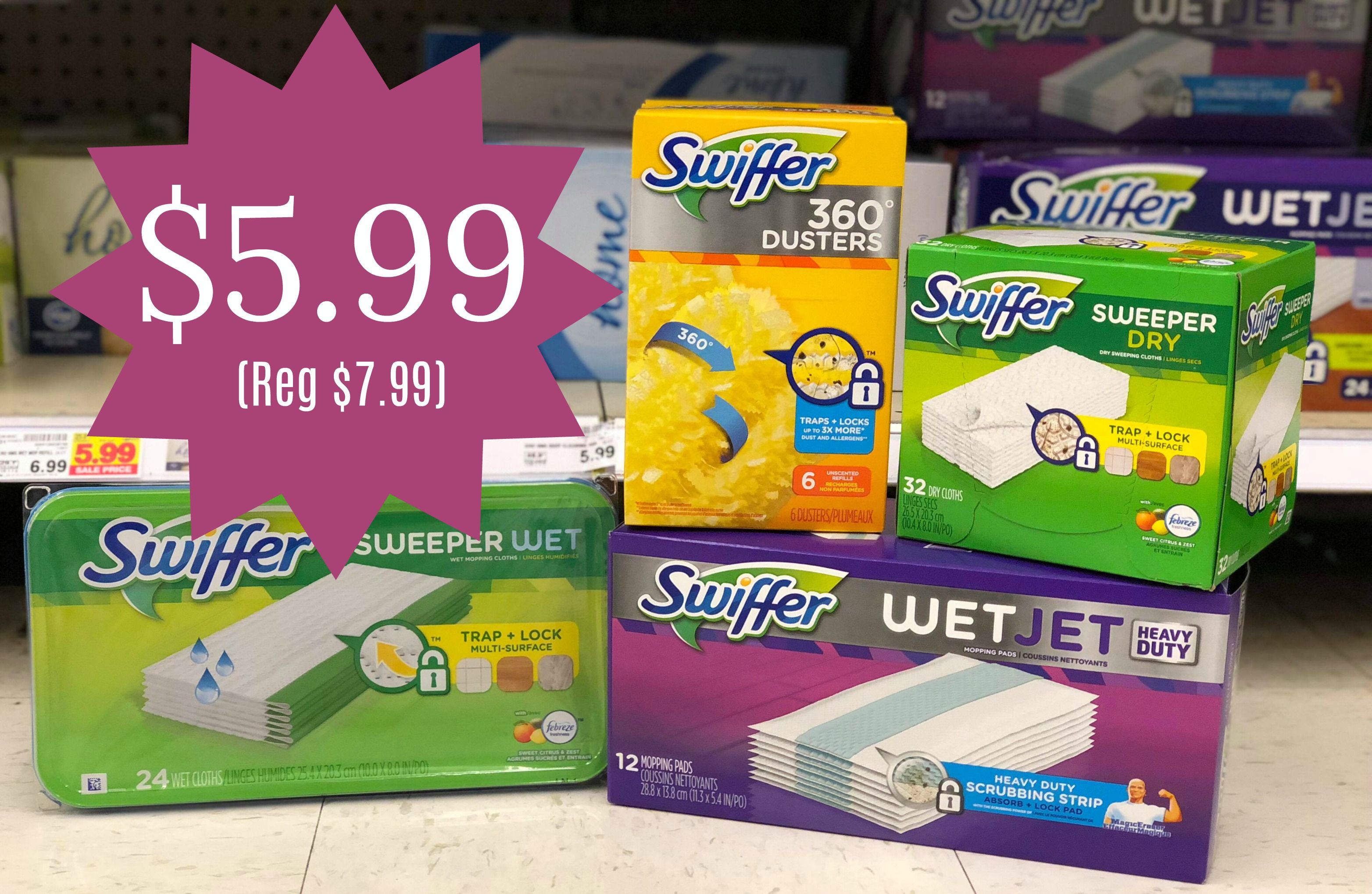 NEW Swiffer Coupon Refill Packs JUST 5 99 With The Kroger Mega Event