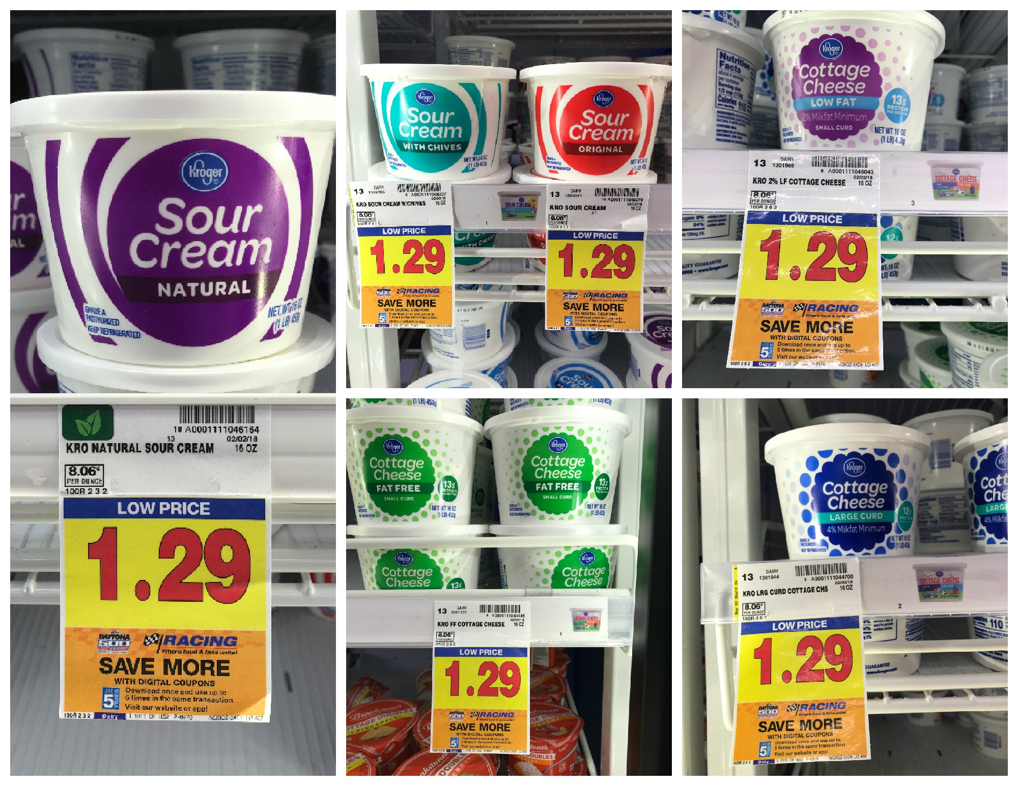 Kroger Brand Sour Cream Or Cottage Cheese Only 0 99 At Kroger