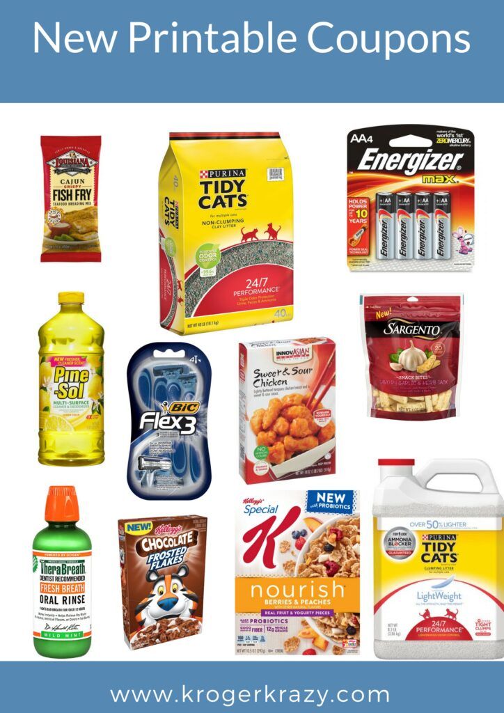 New Printable Coupons!! Tidy Cats, Innovasian, BiC, Sargento, Kellogg's ...