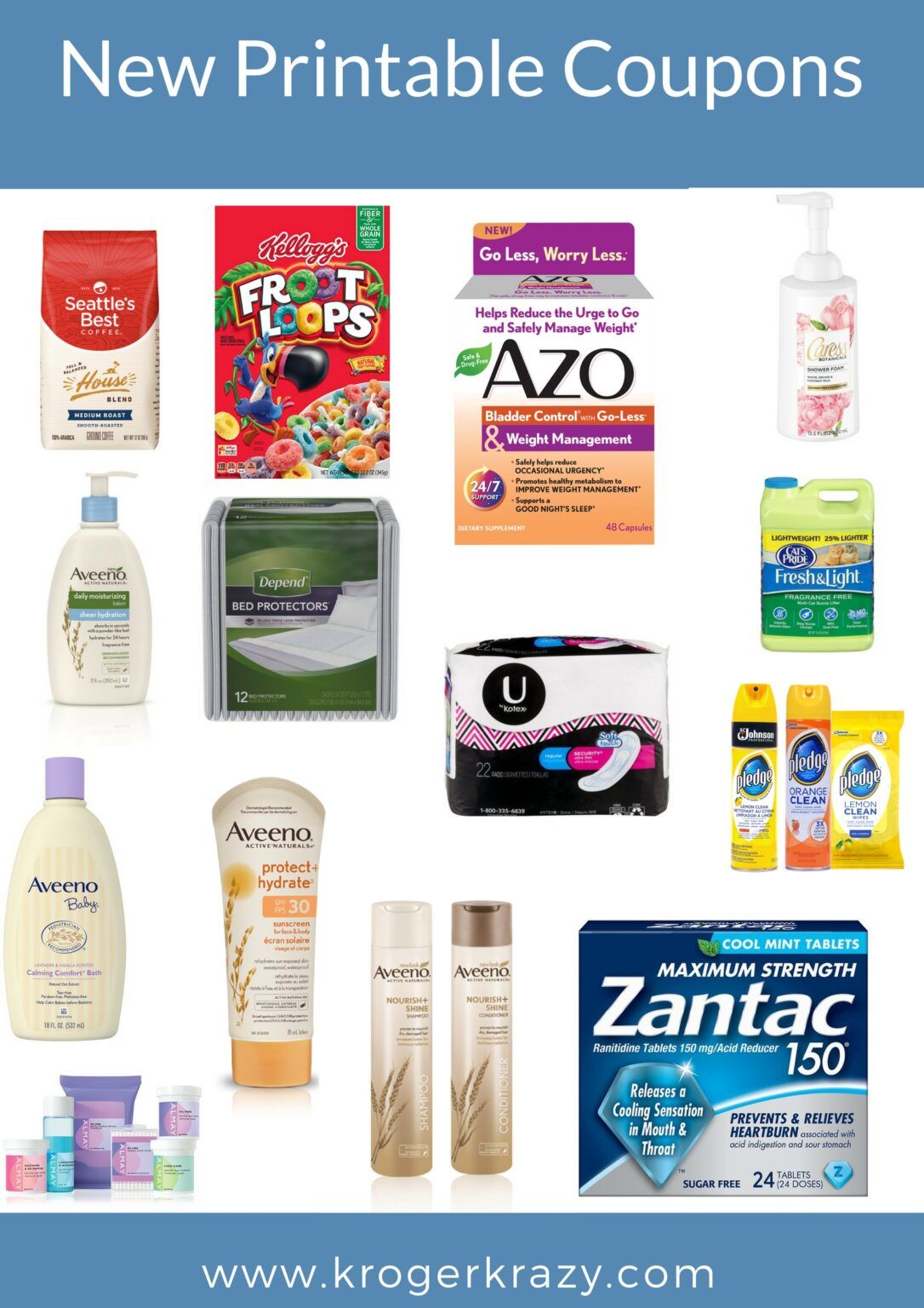 New Printable Coupons!! Aveeno, Depends, Kellogg's, Pledge, Scrubbing ...