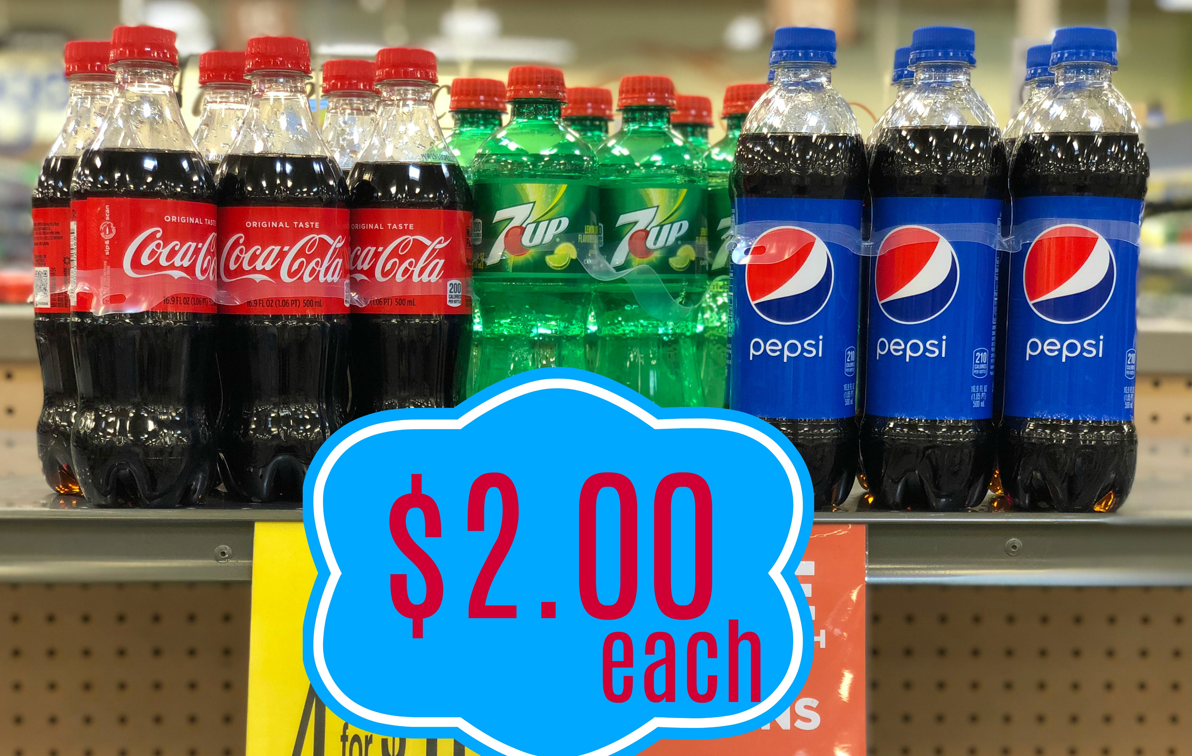 Pay Only 2 00 Each For Coke 7up And Pepsi 6 Pack Bottles At Kroger Kroger Krazy