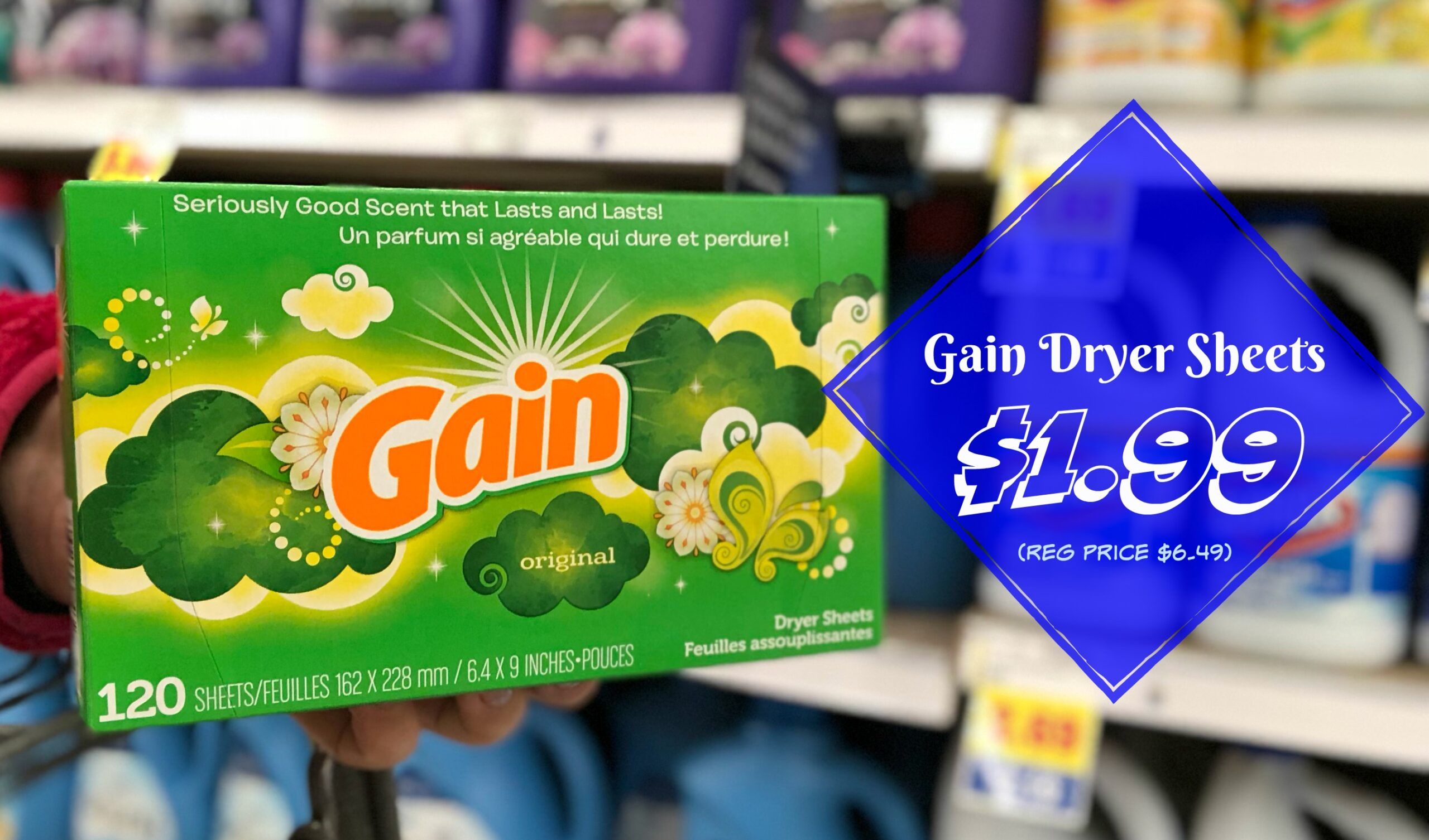 Gain Dryer Sheets JUST $1.99 at Kroger! (Reg Price $6.49) - Kroger Krazy