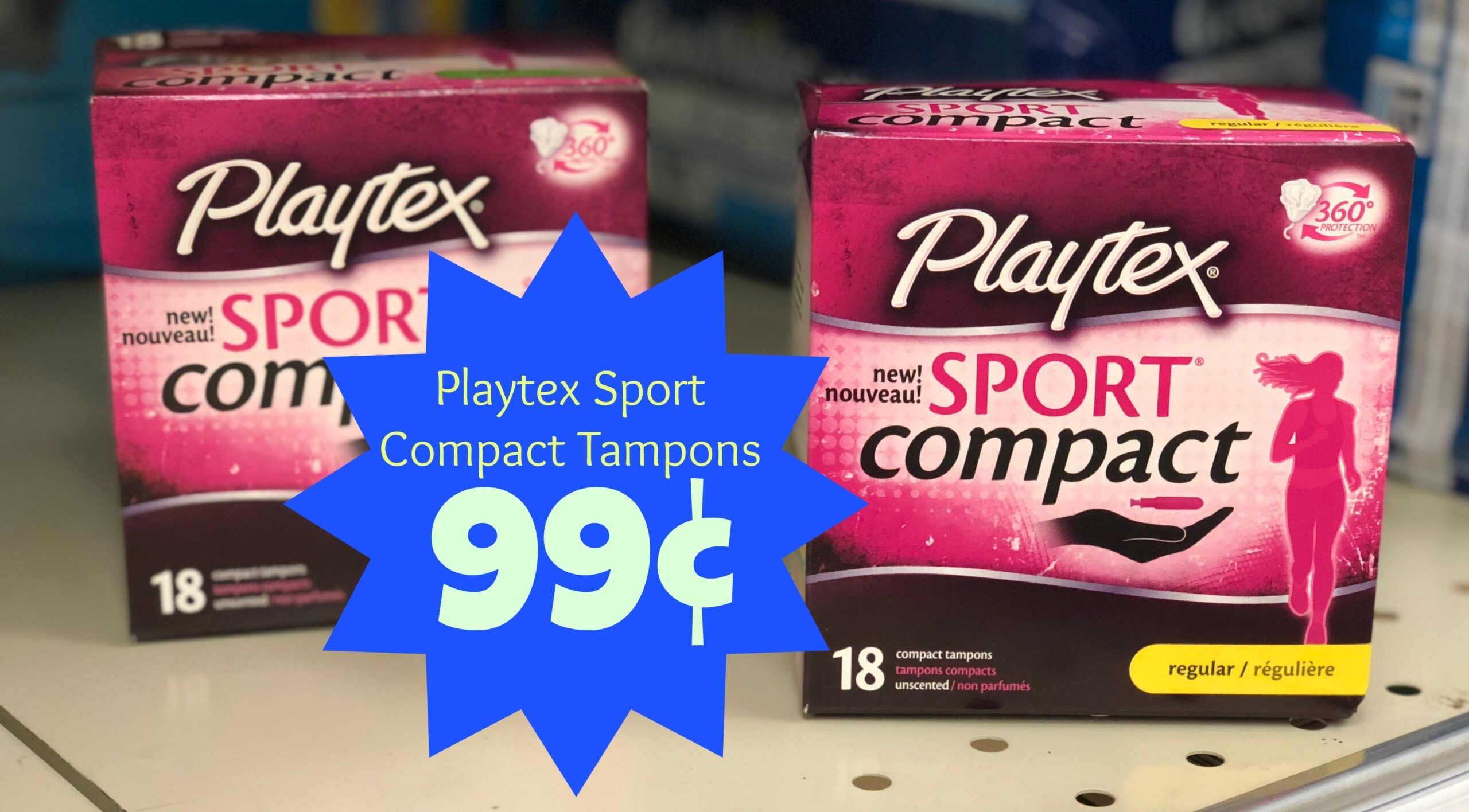 NEW Playtex Coupon | Sport Compact Tampons ONLY $0.99 with Kroger Mega ...