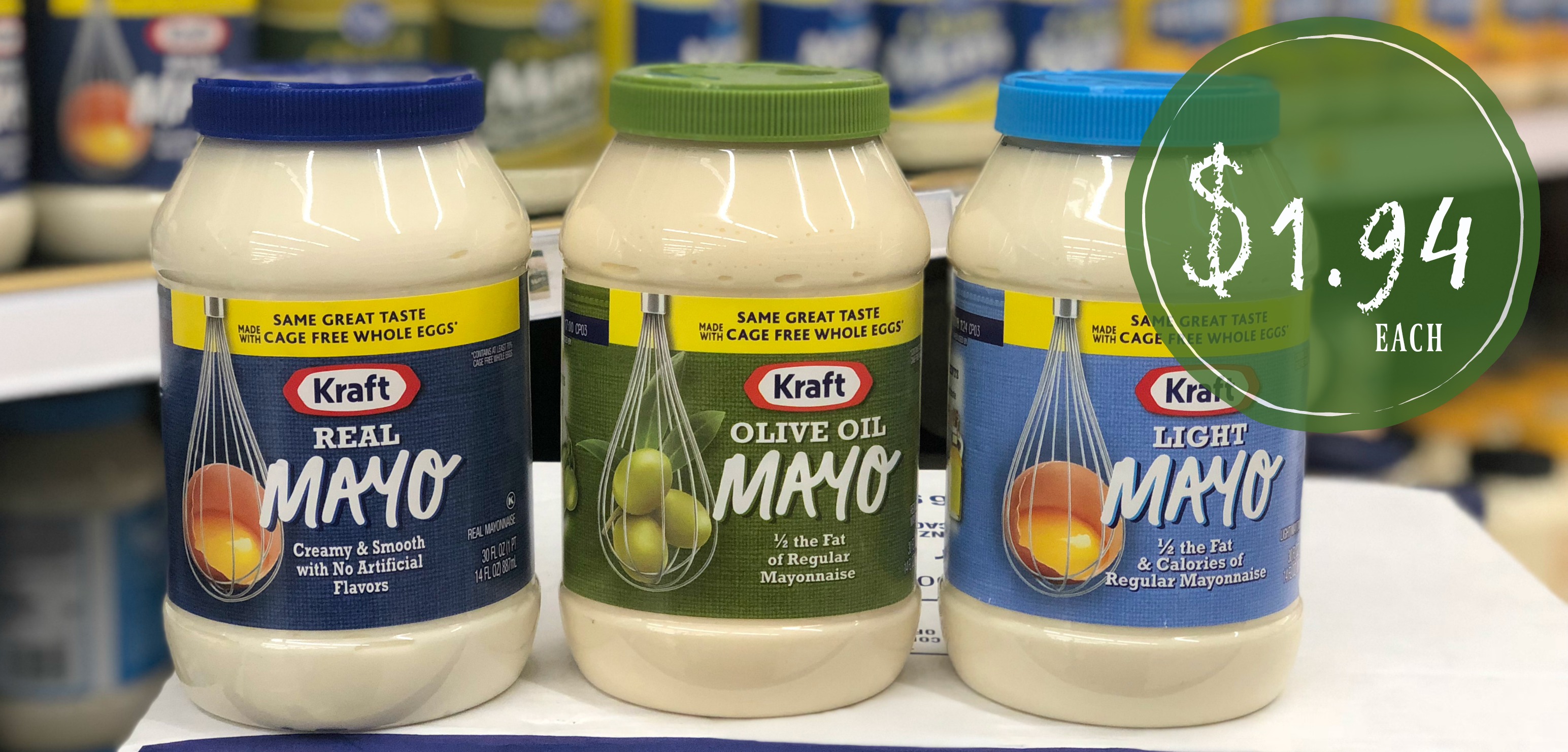 Kraft Mayo JUST $1.94 each at Kroger! (Reg Price $4.19) | Kroger Krazy
