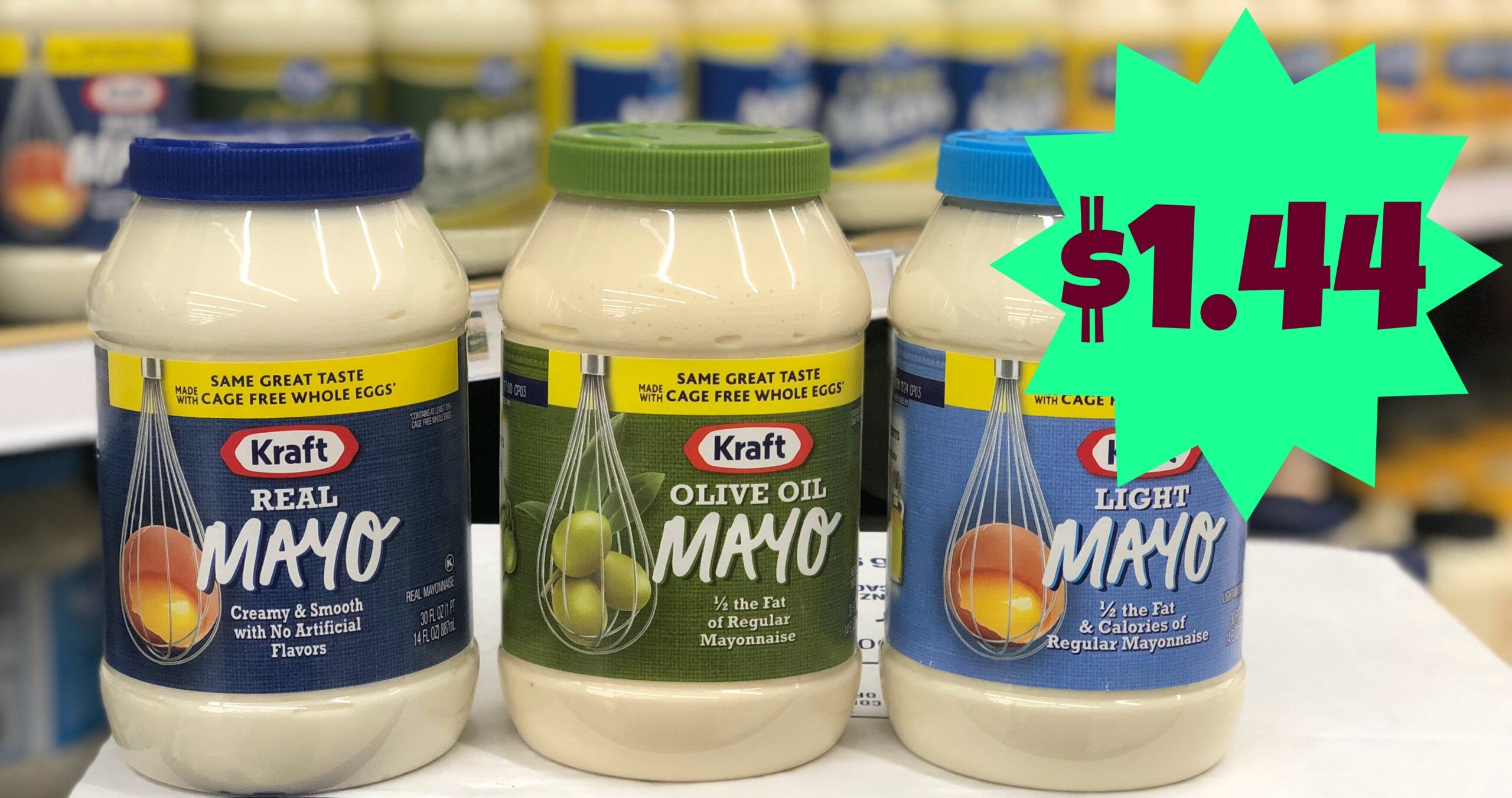 Kraft Mayonnaise JUST 1.44 at Kroger!! (Reg Price 4.99) Kroger Krazy
