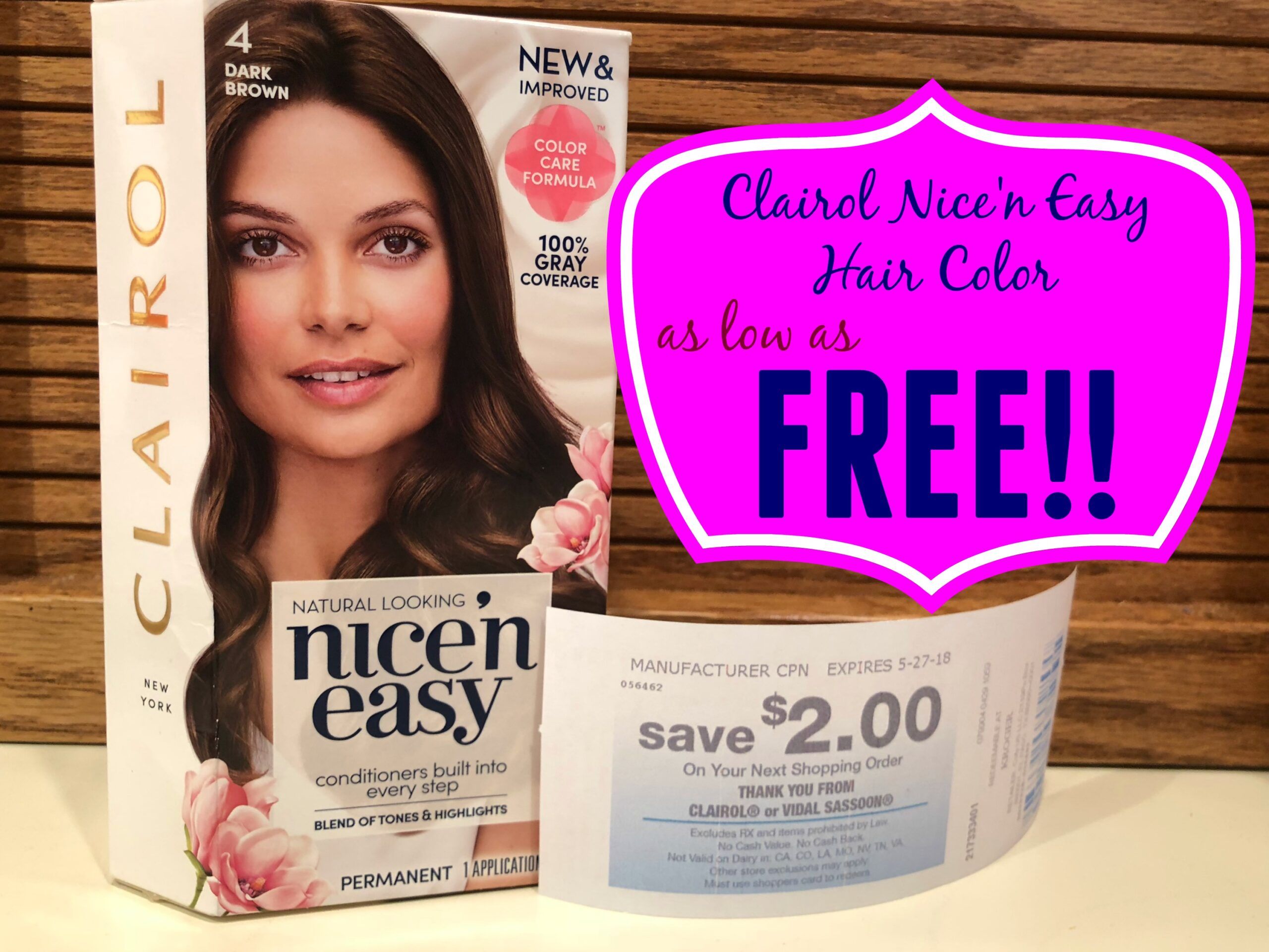 Clairol Nice 'n Easy Hair Color as low as FREE at Kroger (Reg 7.29