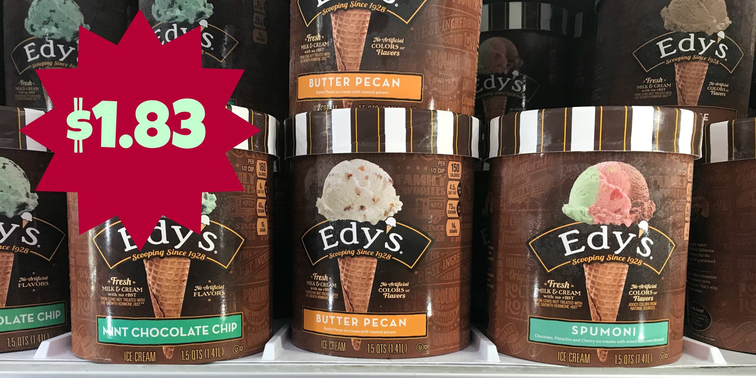 Edy's Ice Cream ONLY $1.83 at Kroger (Reg $4.99) Say WHAT!? - Kroger Krazy