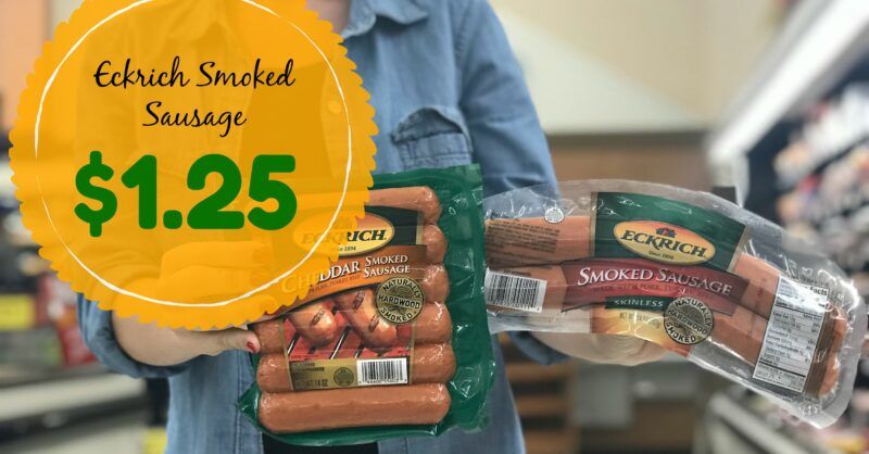 RARE Eckrich Coupon | Smoked Sausage ONLY $1.25 at Kroger!! - Kroger Krazy