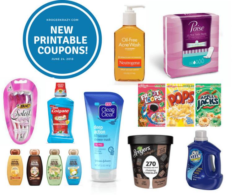 NEW Printable Coupons | OxiClean, Neutrogena, Poise, Kellogg's BiC ...