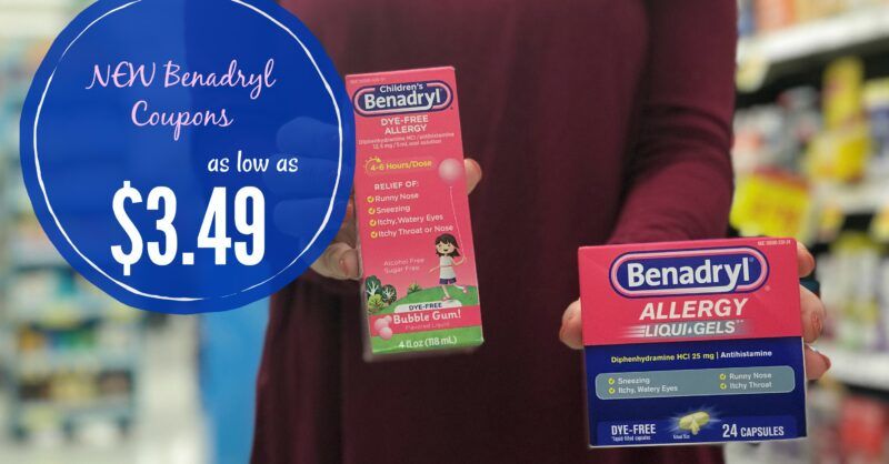 NEW Benadryl Coupons = Adult Products as low as $3.49 and Children's ...